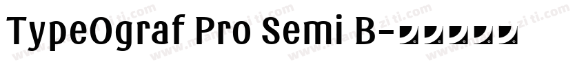 TypeOgraf Pro Semi B字体转换
